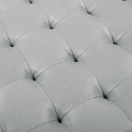 Wide Leatherette Tufted Square Coffee Table For Living Room - WoodenTwist