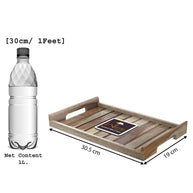 Classic Teak Wood Serving Tray - WoodenTwist