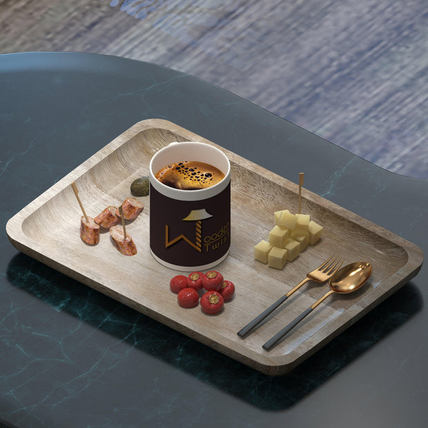 Classic Solid Mango Wood Premium Serving Tray Platter - Brown Finish