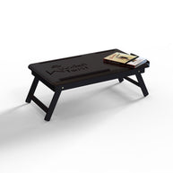 Flexi Wooden Laptop Table With Tablet & Mobile Holder (Brown) - WoodenTwist