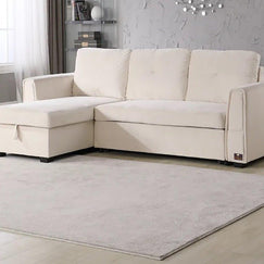 Madera 5 Seater L-Shape Sofa Cum Bed with Comfort Cushion - WoodenTwist