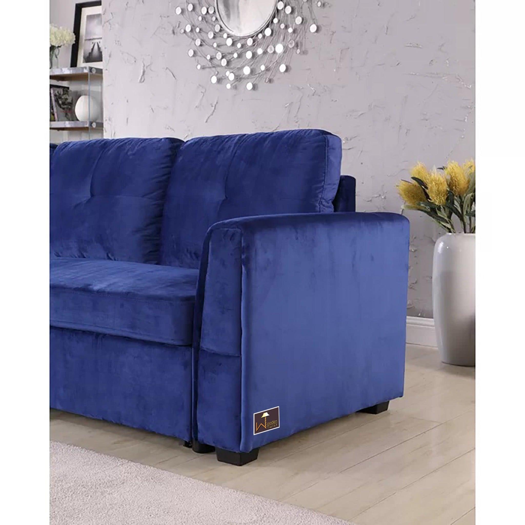 Madera 5 Seater L-Shape Sofa Cum Bed with Comfort Cushion - WoodenTwist