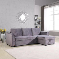 Madera 5 Seater L-Shape Sofa Cum Bed with Comfort Cushion - WoodenTwist