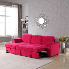 Madera 5 Seater L-Shape Sofa Cum Bed with Comfort Cushion - WoodenTwist