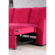 Madera 5 Seater L-Shape Sofa Cum Bed with Comfort Cushion - WoodenTwist