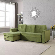 Madera 5 Seater L-Shape Sofa Cum Bed with Comfort Cushion - WoodenTwist