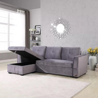 Madera 5 Seater L-Shape Sofa Cum Bed with Comfort Cushion - WoodenTwist