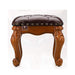 Wooden Twist Squat Teak Wood Small Footrest Pouf & Ottoman Stool - WoodenTwist
