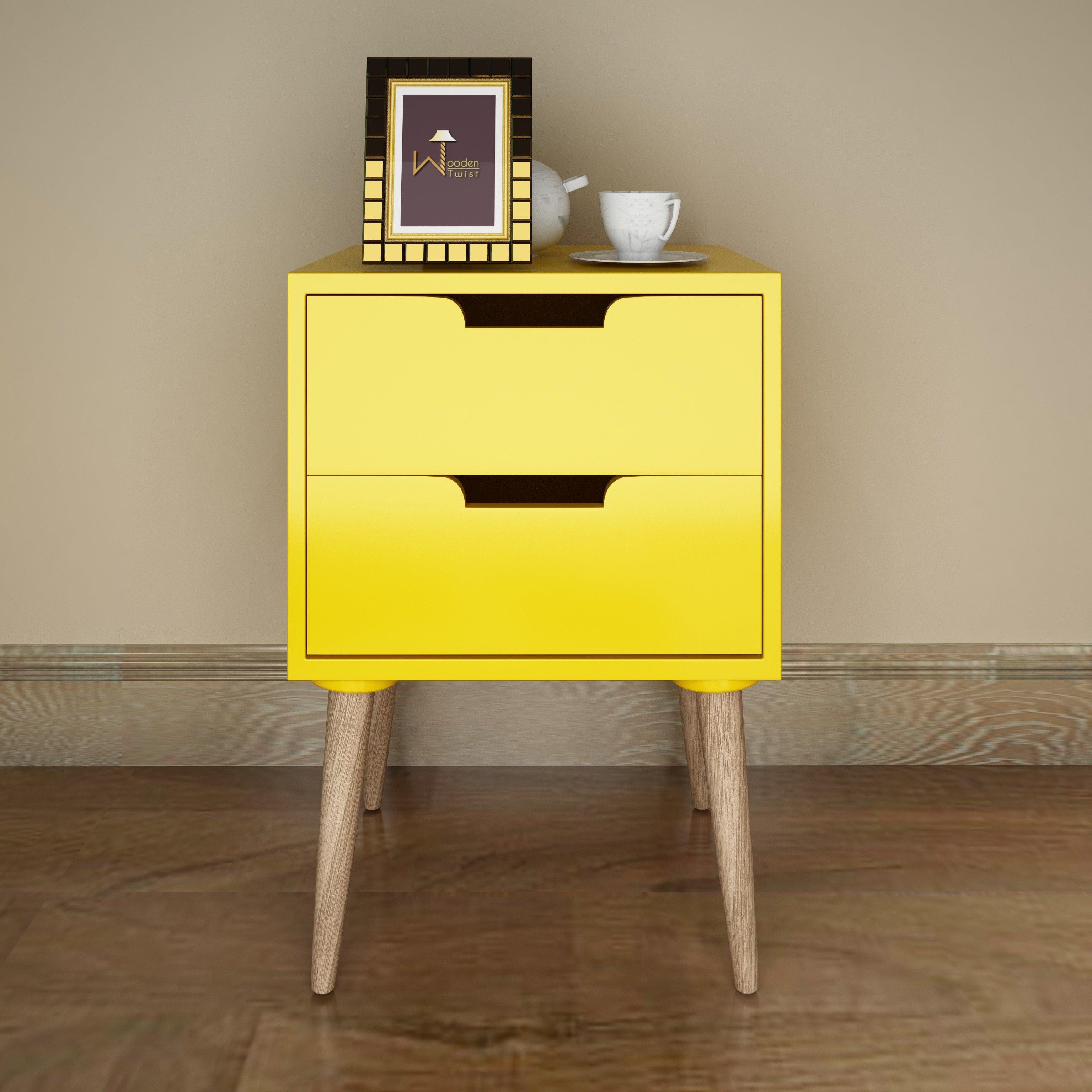 Amazing Bedside Table with Two Drawers - WoodenTwist