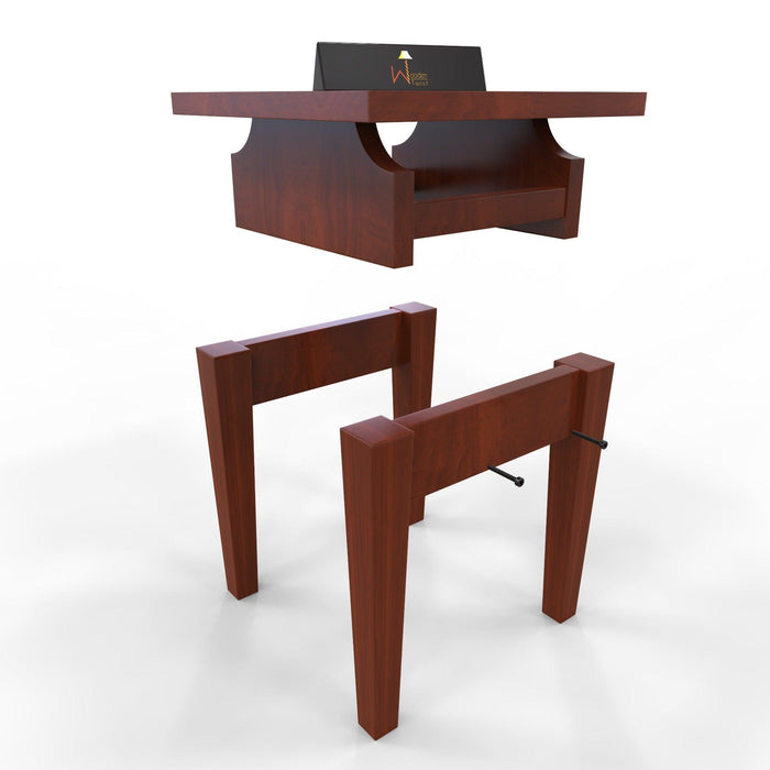 Handmade Unique Design Wooden Sofa Table (Honey Finish) - WoodenTwist