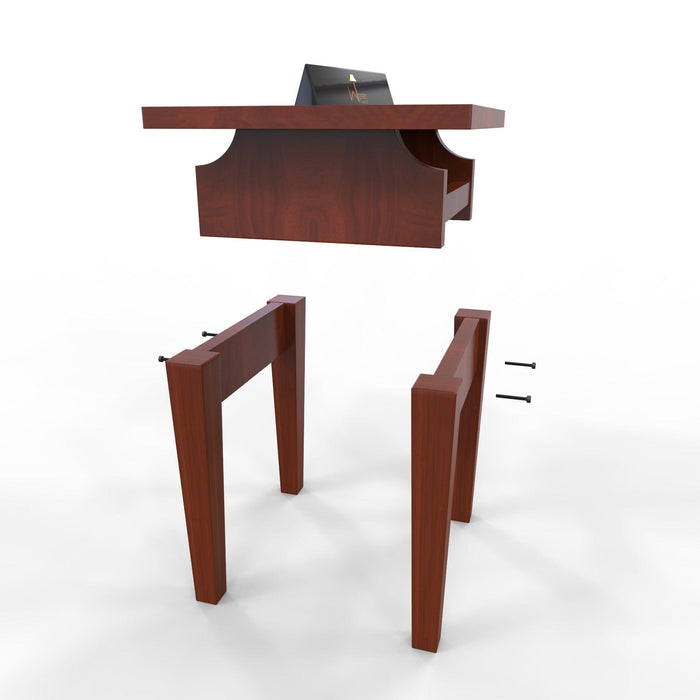 Handmade Unique Design Wooden Sofa Table (Honey Finish) - WoodenTwist