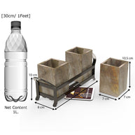 Designer Cutlery Holder ( 3 Containers ) - WoodenTwist