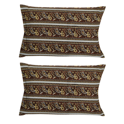Fabrahome Rajasthani Jaipuri Cotton Block Print Double Bedsheets with 2 Pillow Covers - WoodenTwist