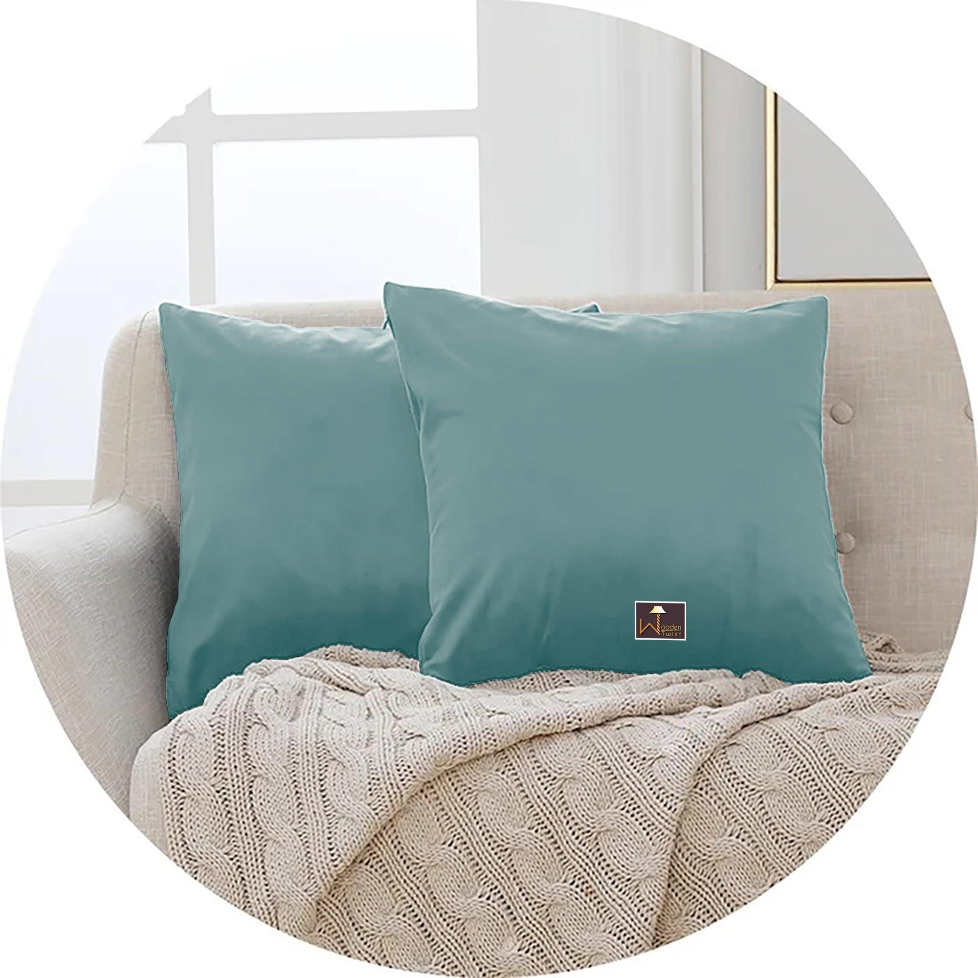 Fabrahome Cushion Cover for Couch, Sofa Bedroom And Home Decor (Set of 2) - WoodenTwist