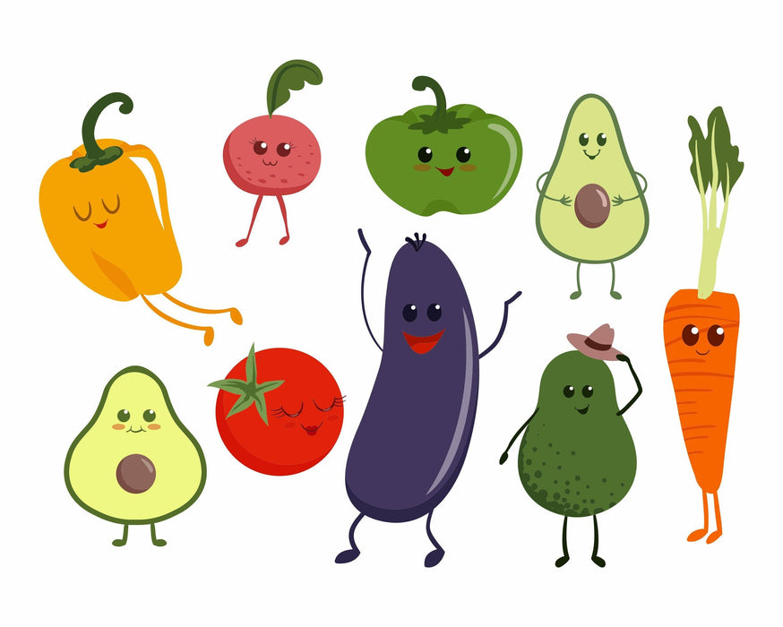 Vegetables Wall Sticker For Home - WoodenTwist