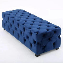 Wide Tufted Modern Bench For Living Room - WoodenTwist