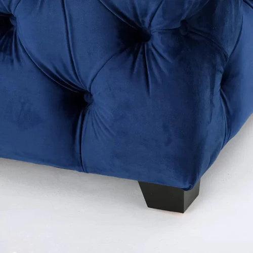 Wide Tufted Modern Bench For Living Room - WoodenTwist