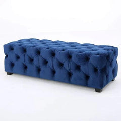 Wide Tufted Modern Bench For Living Room - WoodenTwist