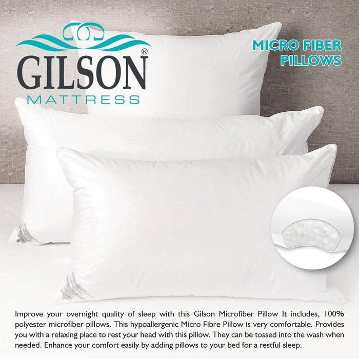 Microfiber Sleeping Pillow 17 x 27 Inch - WoodenTwist