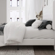 Modern Platform Queen Size Bed (Teak Wood) - WoodenTwist