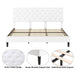 Modern Platform Queen Size Bed (Teak Wood) - WoodenTwist