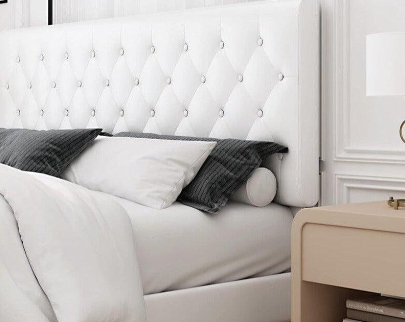 Modern Platform Queen Size Bed (Teak Wood) - WoodenTwist