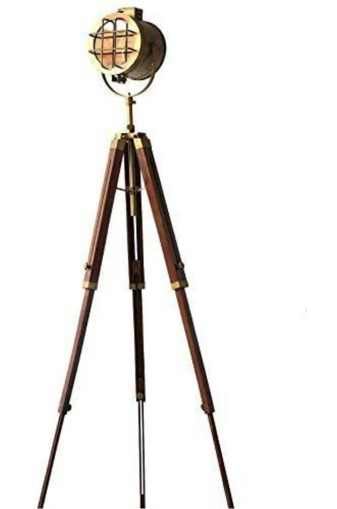 Brass Tripod Lamp Home Decor - WoodenTwist