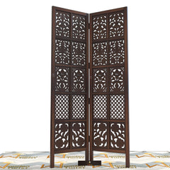 Solid Wood Room Divider (2 Panels) - WoodenTwist