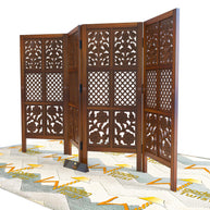 Pet Safety Gate Dogs Room Divider Separator Wooden Partition - WoodenTwist