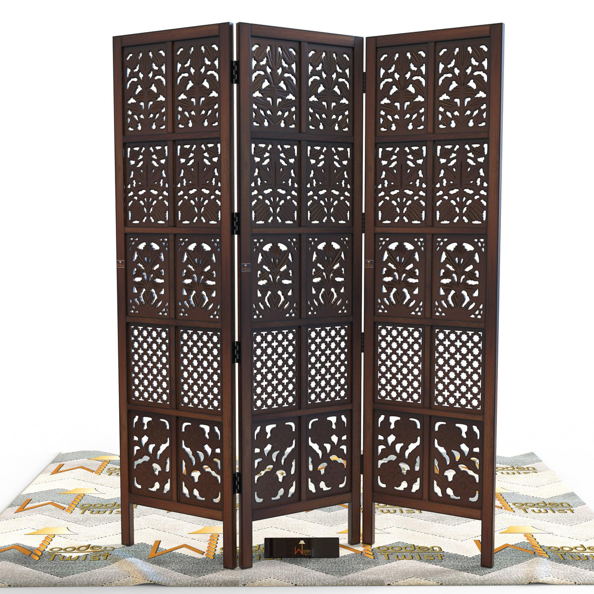 Mango Wood Partition Screen Room Divider