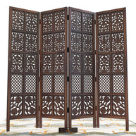 Wooden Room Divider/Wood Separator/Office Furniture/Wooden Partition 3 Panel - WoodenTwist