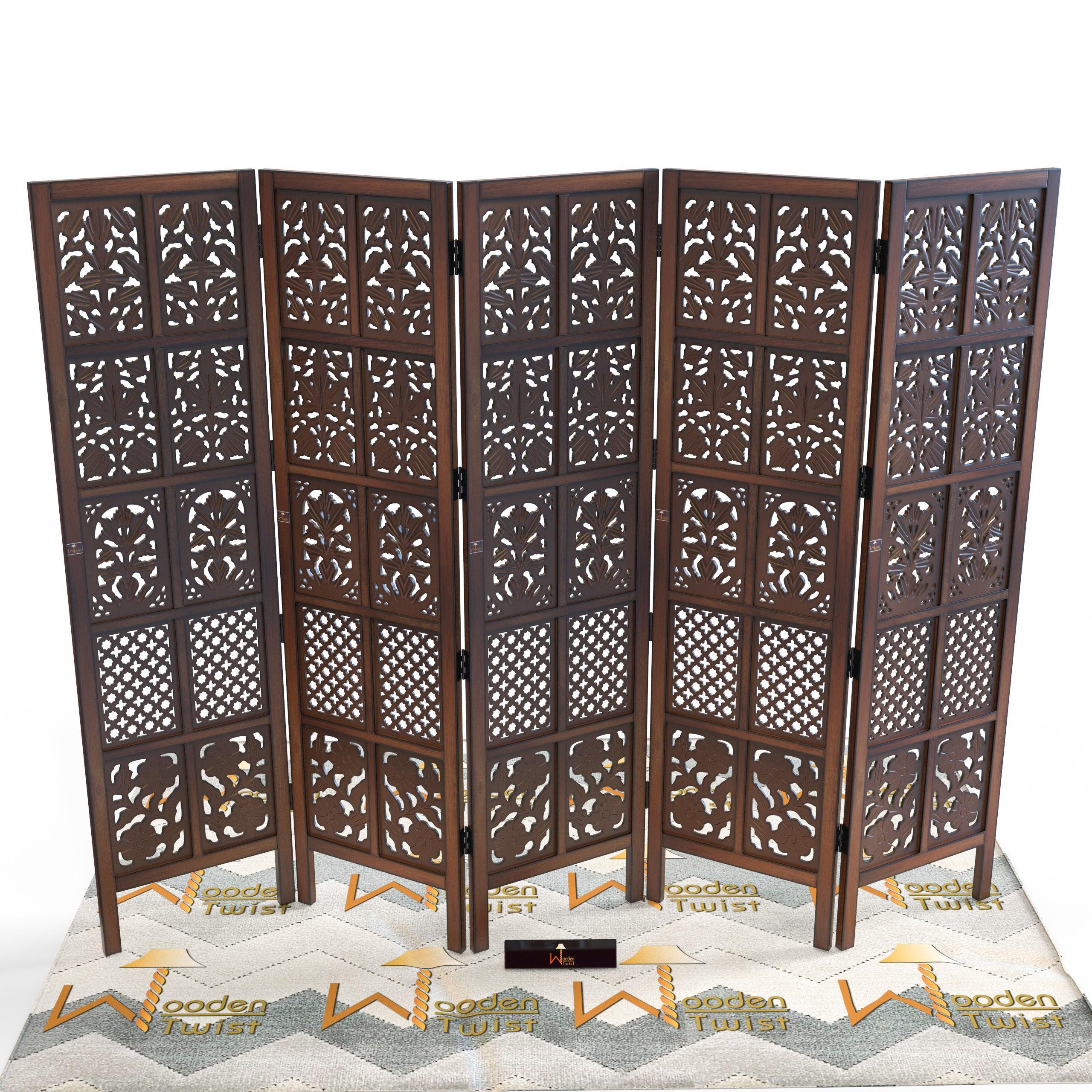 Wooden Room Divider/Wood Separator/Office Furniture/Wooden Partition 3 Panel - WoodenTwist