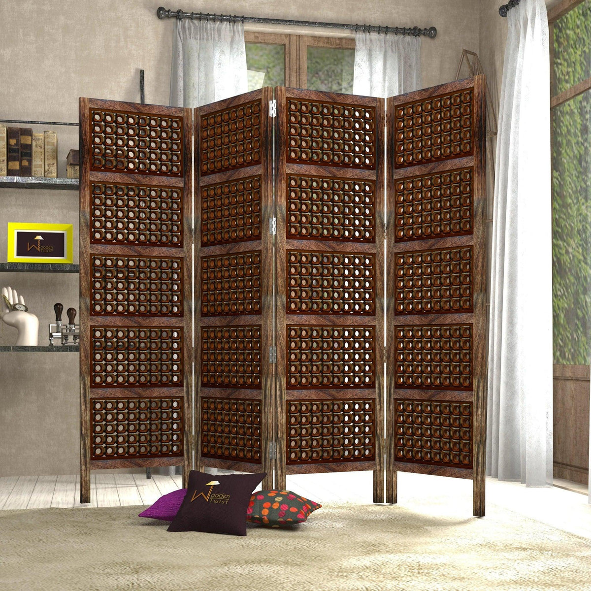 A Four-Panel Room Divider That Earns Its Place