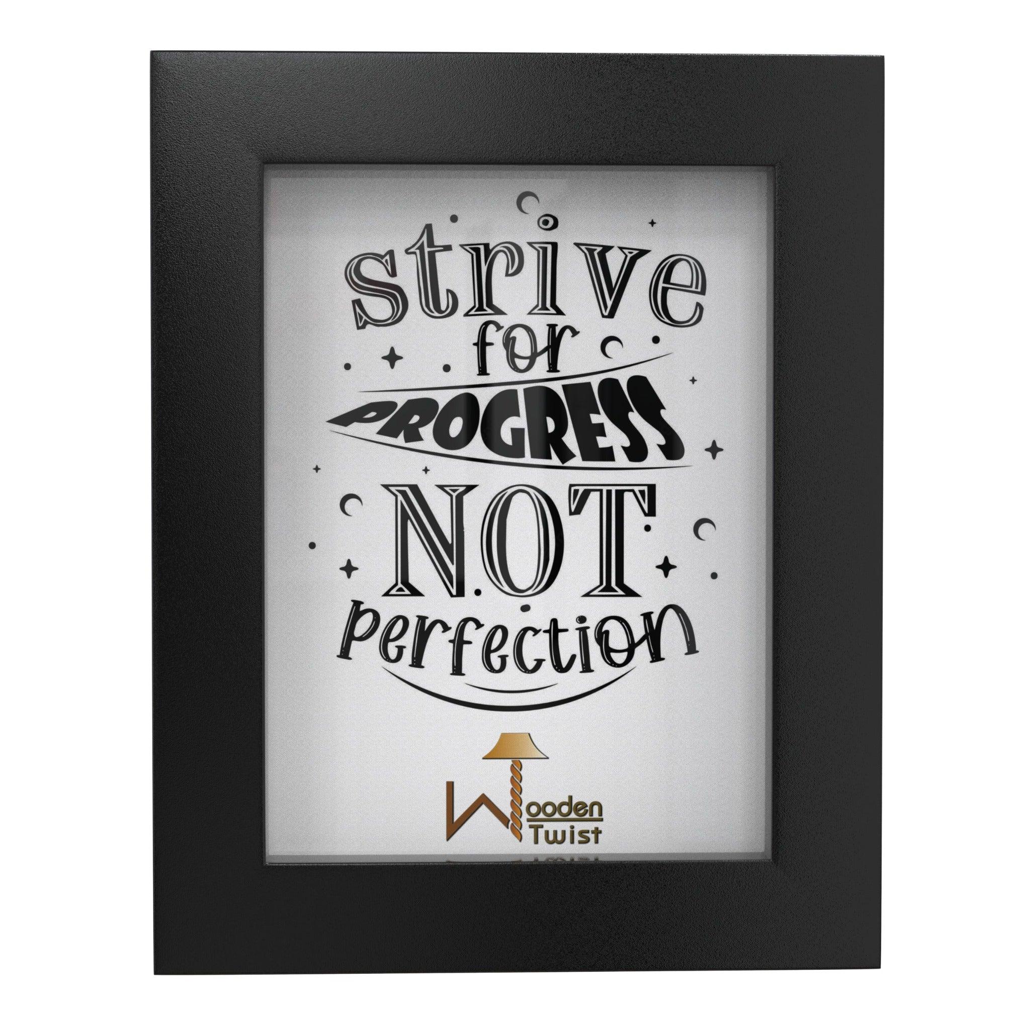 Motivational And Inspiring Quotes Wooden Wall Photo Frame For Gifts Home Decorative Office (Set of 4) - WoodenTwist