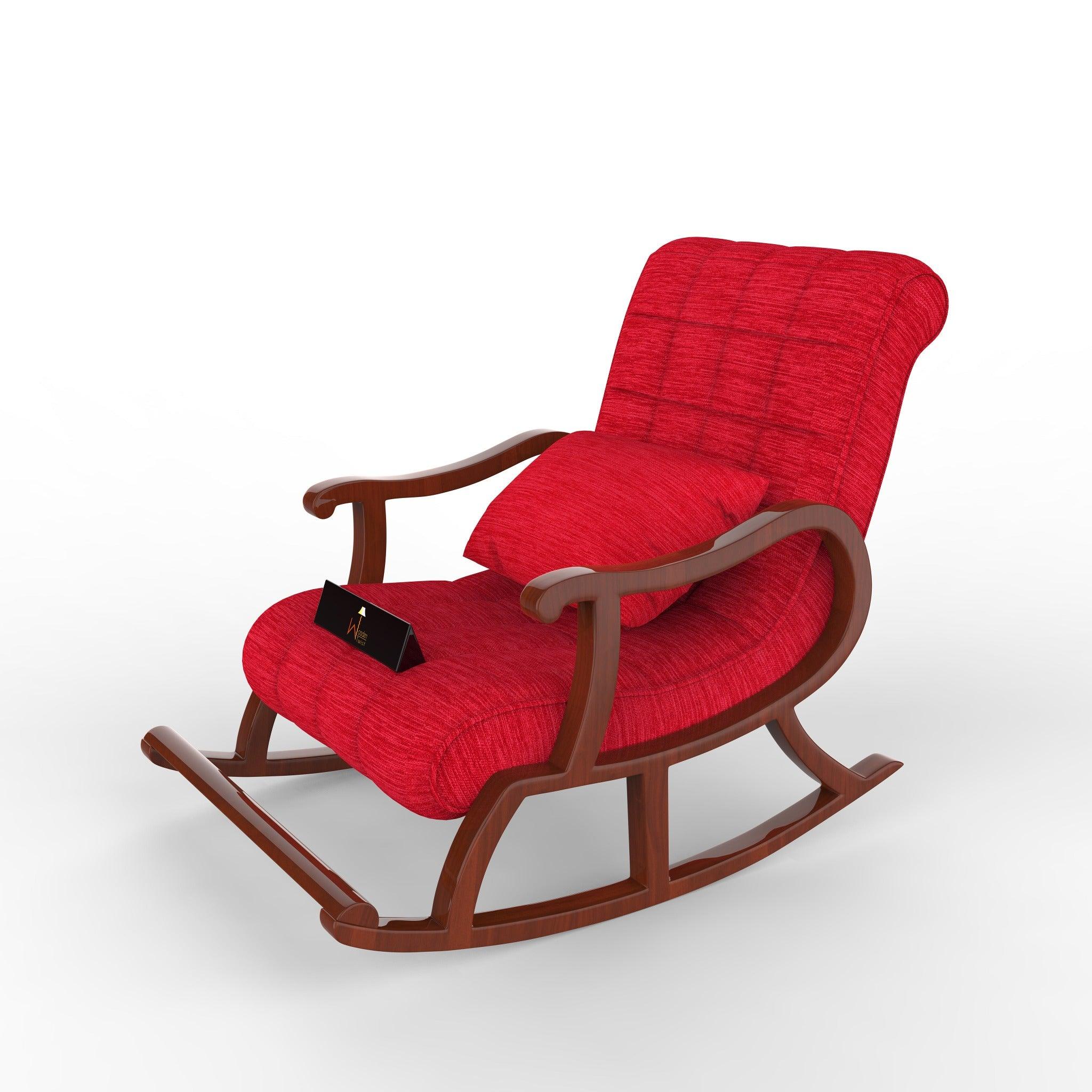 Recliner Rocking Chair In Premium - WoodenTwist