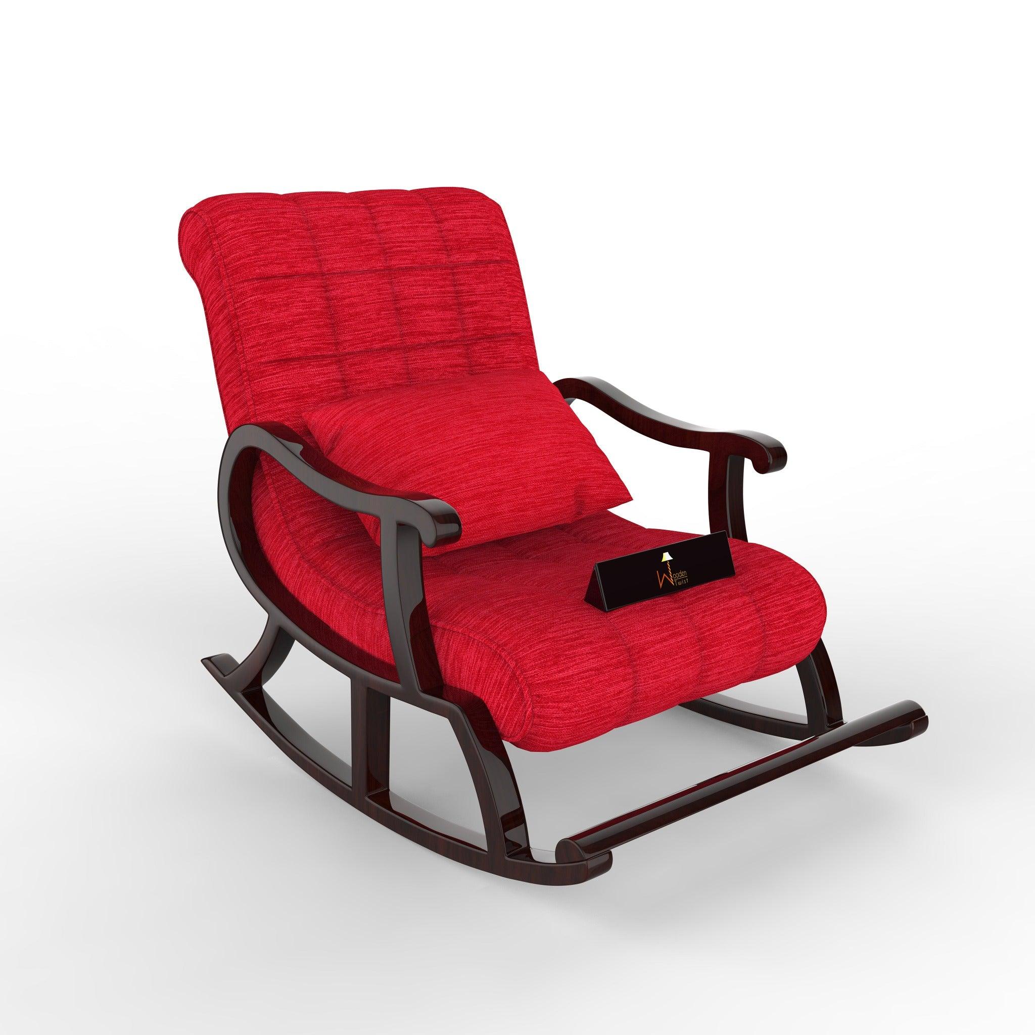 Recliner Rocking Chair In Premium - WoodenTwist