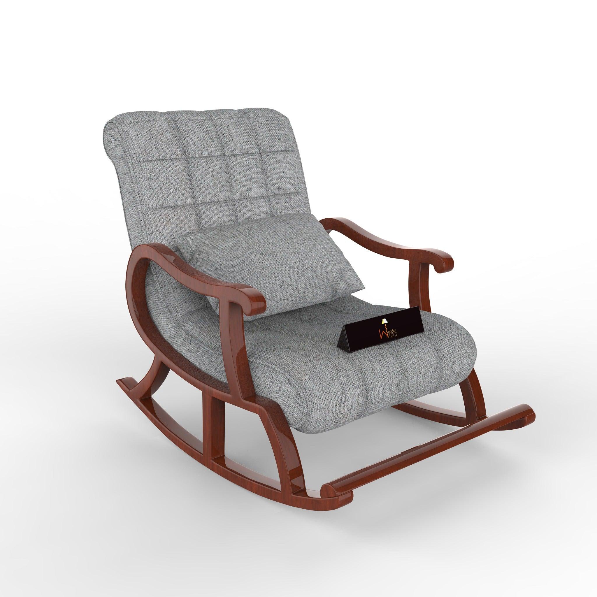 Recliner Rocking Chair In Premium - WoodenTwist