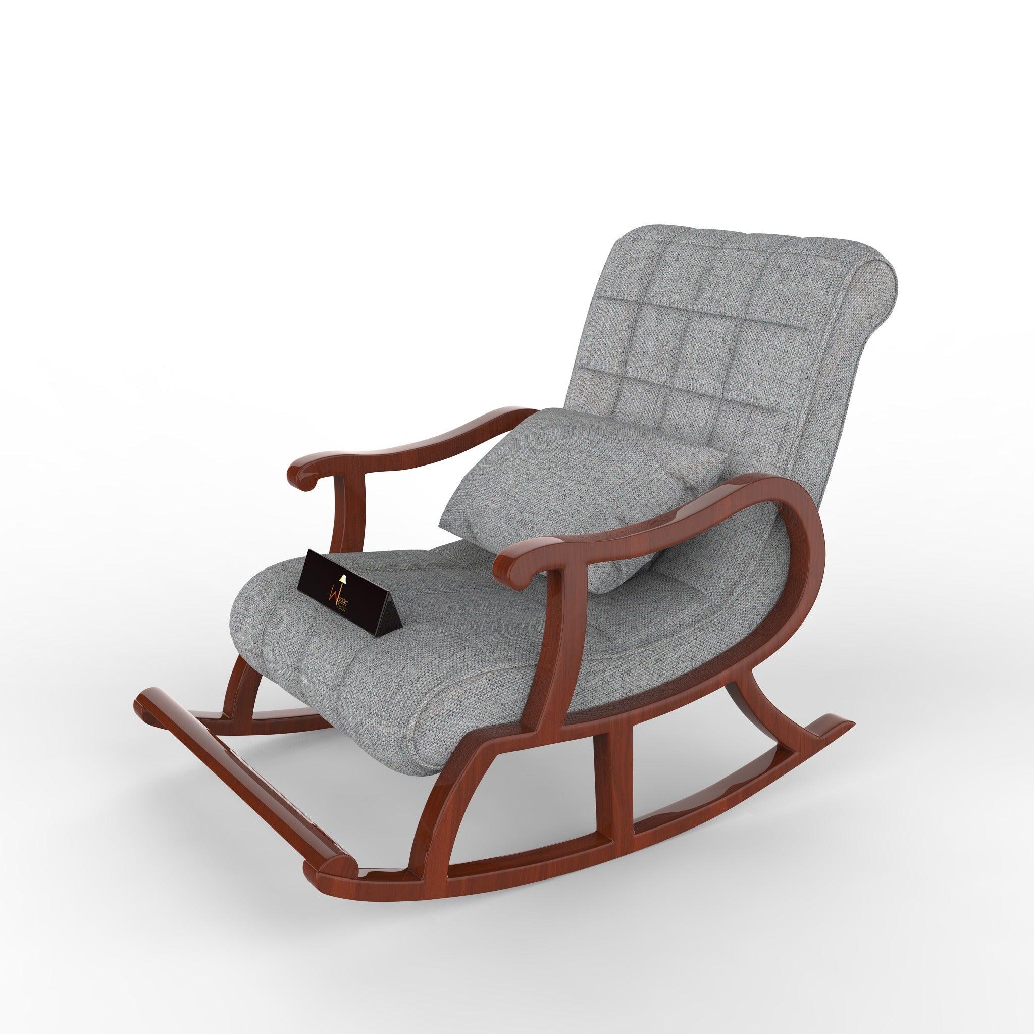 Recliner Rocking Chair In Premium - WoodenTwist