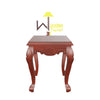 Wooden Twist Gracious Hand Carved Teak Wood End Table for Home Décor