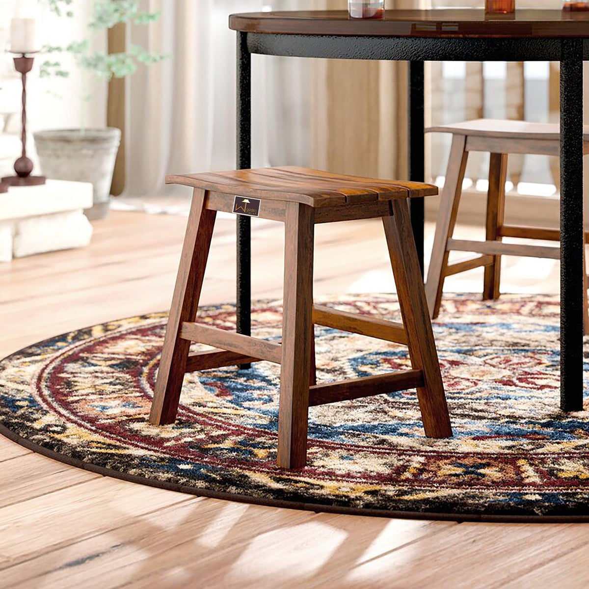 A Timeless Wooden Bar Stool