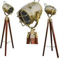 Tripod Floor Lamp Light Adjustable - WoodenTwist