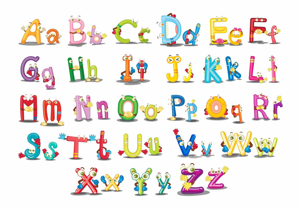 English Alphabets Wall Sticker - WoodenTwist