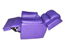 1 Seater Motorised Mechanism Leatherette Recliner (Violet) - WoodenTwist