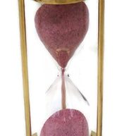 5 Minutes Brass Sand Timer Hourglass Timer - WoodenTwist