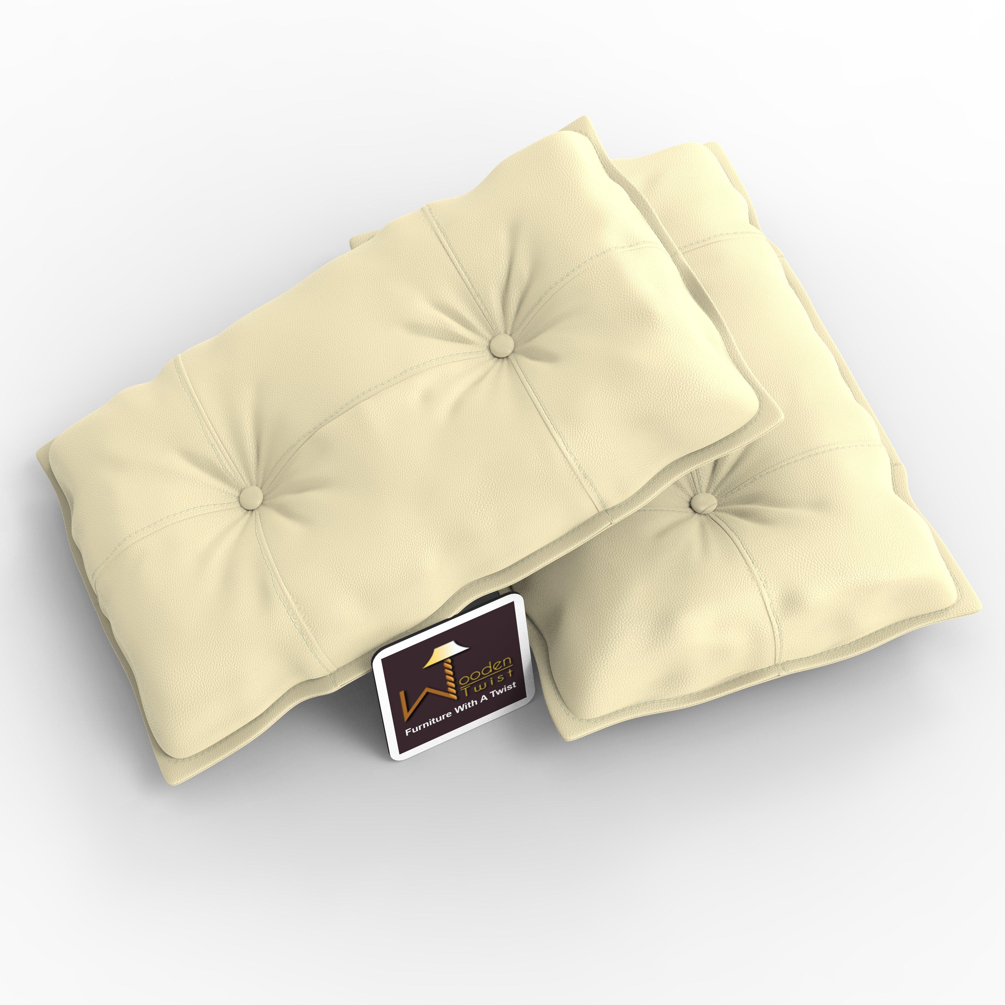 Buy Fabrahome Button Tufted Rectangular Fiber Pillow Set of 2