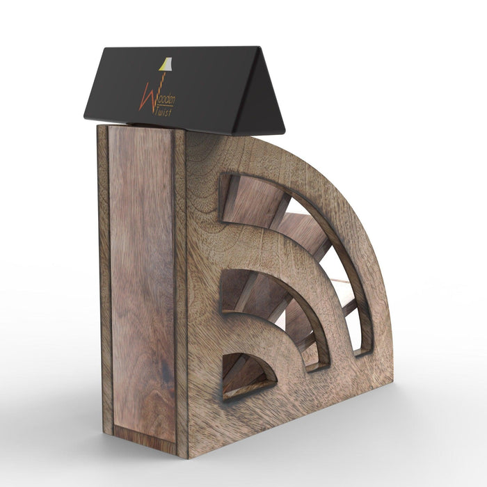 Wooden Handmade Multipurpose Storage Stand Remote Stand Holder - WoodenTwist