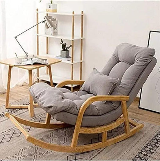 Wooden Twist Colonial and Traditional Comfortable Cushion Rocking Chair - WoodenTwist