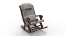 Azure Premium Sheesham Wood Rocking Chair (Honey Finish) - WoodenTwist