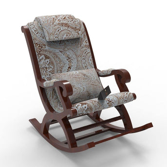 Azure Premium Sheesham Wood Rocking Chair (Honey Finish) - WoodenTwist