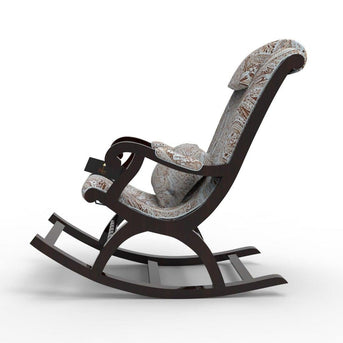 Azure Premium Sheesham Wood Rocking Chair (Walnut Finish) - WoodenTwist